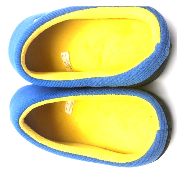 ROCKDOVE Two Tone House Slippers Blue Yellow Mens Size Small 7-8 - Picture 4 of 11